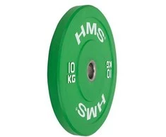 CBR10 Žalias OLYMPIC BUMPER PLATE 10 KG HMS