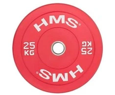 CBR25 Raudonas OLYMPIC BUMPER PLATE 25 KG HMS