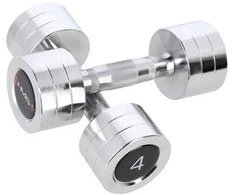 CHD04 CHROME DUMBS (2 vnt.) HMS