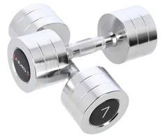 CHD07 CHROME Hanteliai (2 vnt.) HMS