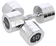 CHD10 CHROME Hanteliai (2 vnt.) HMS