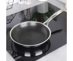 COOKCELL HYBRYD aukščiausios kokybės nelipni plieninė keptuvė 28 cm