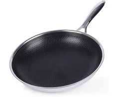 COOKCELL HYBRYD aukščiausios kokybės nelipni plieninė keptuvė 28 cm