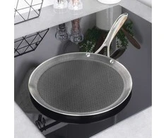 COOKCELL HYBRYD aukščiausios kokybės nelipni plieninė blynų keptuvė, 29 cm