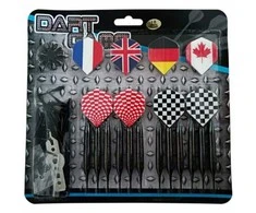 Darts MASTER Juodas 18g (12 smiginių, 100 antgalių)