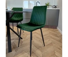 Dexter Velvet tamsiai žalia minkšta kėdė