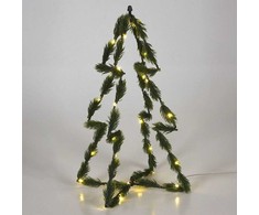 Dirbtinė eglutė, šviečianti, žalia, 30 LED, 40 cm