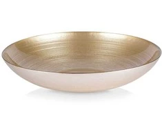 Dubuo salotoms, vaisiams, auksinis stiklas, lėkštė, 30 cm, 2,2 l