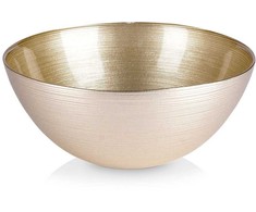 Dubuo stiklinis salotų dubuo auksinis apvalus 21 cm 1,7 l