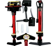DUNLOP DIRBTUVIŲ DVIRAČIŲ SIURBLYS 230 PSI (16 BAR) SU MANOMETRU, RAUDONAS