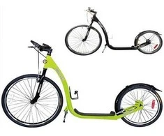 Dviračių paspirtukas Žalias Wheels 26/20"