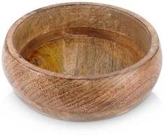 Džiovintų vaisių dubuo salotų užkandžiams patiekti, medinis, 18,5 cm, 900 ml
