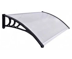 Eko plastikinis stogelis 80x150cm - juodas
