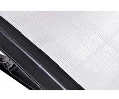 Eko plastikinis stogelis 80x150cm - juodas