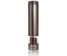 Elektrinė, automatinė, aliuminio malūnėlis pipirams, druskai ir prieskoniams malti, 22,5 cm
