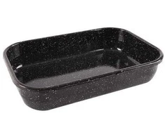Emaliuotas kepimo padėklas mėsai kepti 34x22x6,5 cm 3,4 l