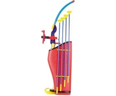 ENERO TOYS ŠAUDYMO LANKO RINKINYS VAIKAMS 78cm 4 STRĖLYKLĖS IR LAZERINIS