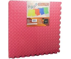 EVA FOAM Dėlionė MAT 60X60X1.2CM RINKINYS. 4Vnt Energo raudona