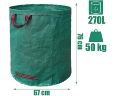 FORKIS sodo krepšys, didelis, stiprus, 270L