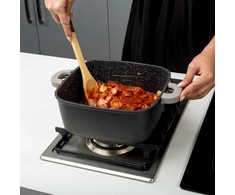 Nava Puodas granitas su stikliniu dangteliu FUNTZIO 24 cm, 5,4 l