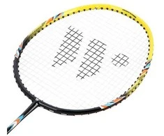 FUSIONTEC 777K BADMINTONO RAKETŲ RINKINYS LIME + Raudonas + SHOTS 3 Vnt.