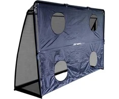 Futbolo vartai su tinklu ir metimo taikiniu 240x160x80cm ENERO PRO
