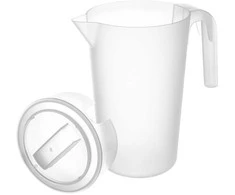 Geriamasis ąsotis su dangteliu, rankena, snapeliu, plastikinis, 2,3 l