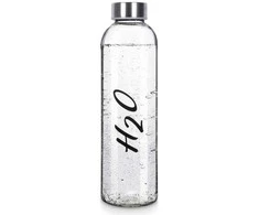 Gertuvė Stiklinis butelis vandeniui, sultims, limonadui, kokteiliui, kokteiliui, nepralaidus 700 ml