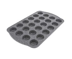 GRANDE granitinė bandelių kepimo forma bandelėms, 24 vnt, 42x26 cm