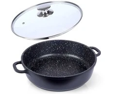 Granito keptuvės puodas 28 cm GRANDE dujų indukcija