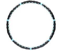 HHP006 JUODAI MĖLYNAI HULA HOP MASAŽAS SU MAGNETAIS 98cm HMS