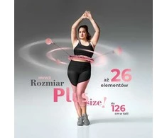 HHW11 PLIUS DYDŽIO HULA HOP ŠVIESI ROŽINĖ SU RIEŠUTAIS IR HMS SVORIU