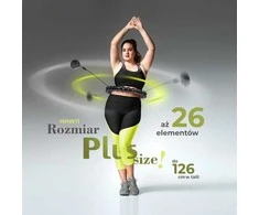 HHW11 PLIUSIO DYDŽIO HULA HOP Juodas SU KUBILIAIS IR HMS SVORIU