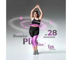 HHW12 PLIUS DYDŽIO HULA HOOP VIOLETAS SU RIEŠUTAIS IR HMS SVORIU