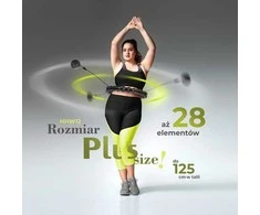 HHW12 PLIUS DYDŽIO HULA HOP Juodas SU KUBILIAIS IR HMS SVORIU