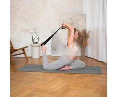 HMS GRAY YOGA RINKINYS TPE MAT YM10 + KUBAS KJ02 + DIRŽELĖ SJ02