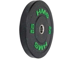 HTBR10 Žalias OLYMPIC PLATE BUMPER 10 KG HMS