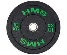 HTBR10 Žalias OLYMPIC PLATE BUMPER 10 KG HMS
