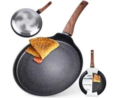 Indukcinė dujinė keptuvė blynams, granitinė, neprideganti VILDE, 24 cm