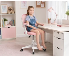 JUNIOR rožinė besisukanti kėdė
