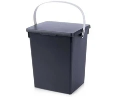 Juoda laikymo talpa 5,5 l