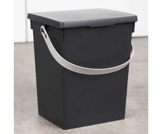 Juoda laikymo talpa 5,5 l