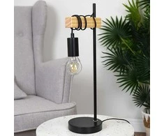 Juoda stalinė lempa 51 cm