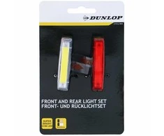 Juodas DUNLOP LED DVIRAČIO ŽIBINTŲ KOMPLEKTAS PRIEKINĖJE IR GALINĖJE