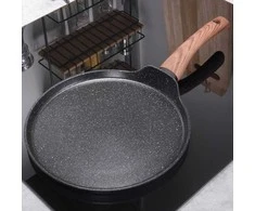 Juodas&amp;WOOD granitinė blynų keptuvė 26 cm