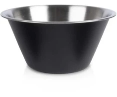 Juodo plieno virtuvės dubuo 22 cm, 2 l