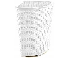 Kampinis krepšelis RATTAN 52l-baltas 402x402x580