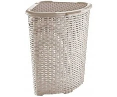Kampinis krepšelis RATTAN 52l-smėlio spalvos 402x402x580