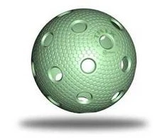Kamuoliukas Floorball Snakeskin TRIX IFF Floorball Ball Žalias 72 mm 1 vnt.