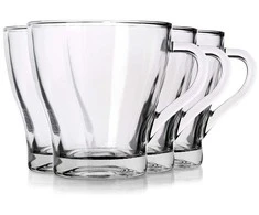 Kavos ir arbatos stiklinės 280 ml 4 vnt.